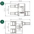 画像3: NSPV 太陽光パネル専用Y型並列MC4コネクター 2 in 1 branch connector  (3)