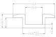 画像2: アルミ製 押さえ金具 中間部用 ソーラーパネル 架台用 取付金具 パネル用  (2)