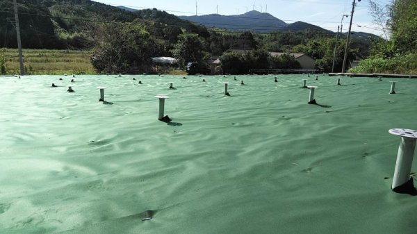 画像10: ハットク® 防草シート 幅2m×50m 100平米 裏張り付シート 【350ｇ＋150g】500g 高品質100平方メートル 商業用 ソーラーパネル 工事用 (10)