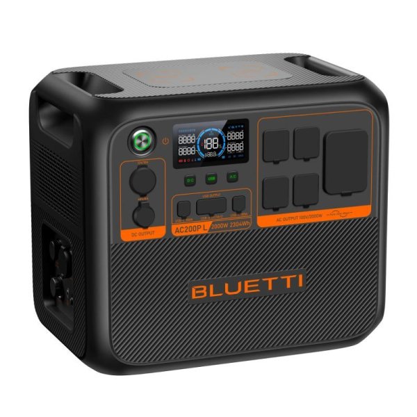 画像4: BLUETTI AC200PL ポータブル電源 大容量 2304Wh/2000W 大出力 リン酸鉄 蓄電池 家庭用 ワイヤレス 増設可能  (4)