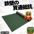 画像1: ハットク® 防草シート 幅2m×50m 100平米 裏張り付シート 【350ｇ＋150g】500g 高品質100平方メートル 商業用 ソーラーパネル 工事用 (1)